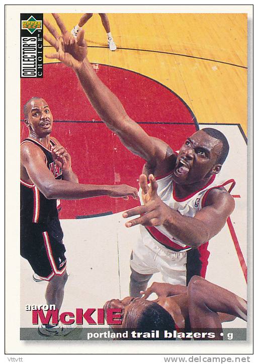 Basket NBA (1995), AARON McKIE, BLAZZERS, Collector´s Choice (n° 129), Upper Deck, Trading Cards... - 1990-1999