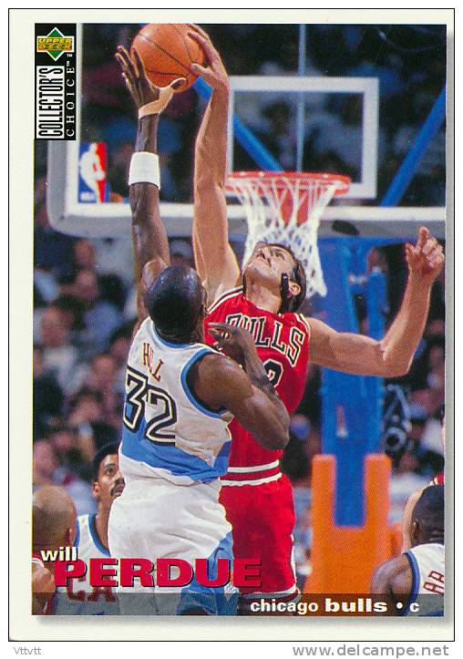 Basket NBA (1995), WILL PERDUE, BULLS, Collector´s Choice (n° 22), Upper Deck, Trading Cards... - 1990-1999