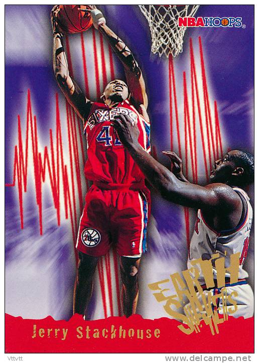 Basket NBA (1996), JERRY STACKHOUSE, SIXERS, SkyBox, NBA Hoops (n° 367) - 1990-1999