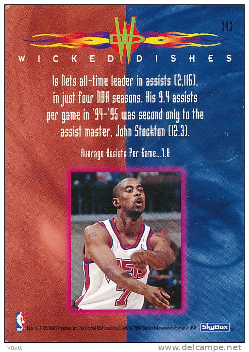 Basket NBA (1996), HENNY ANDERSON, NETS, SkyBox, NBA Hoops (n° 393) - 1990-1999