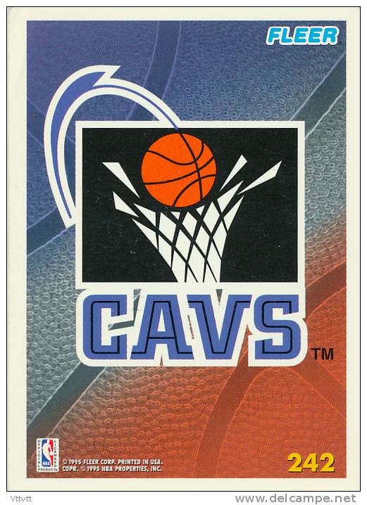 Basket NBA, Fleer 1995, CAVS (n° 242) - 1990-1999