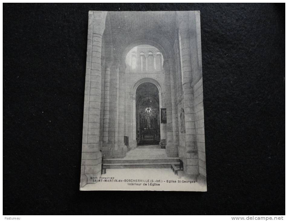 Saint - Martin - De Boscherville : Intérieur De L ' Eglise Saint - Georges . - Saint-Martin-de-Boscherville