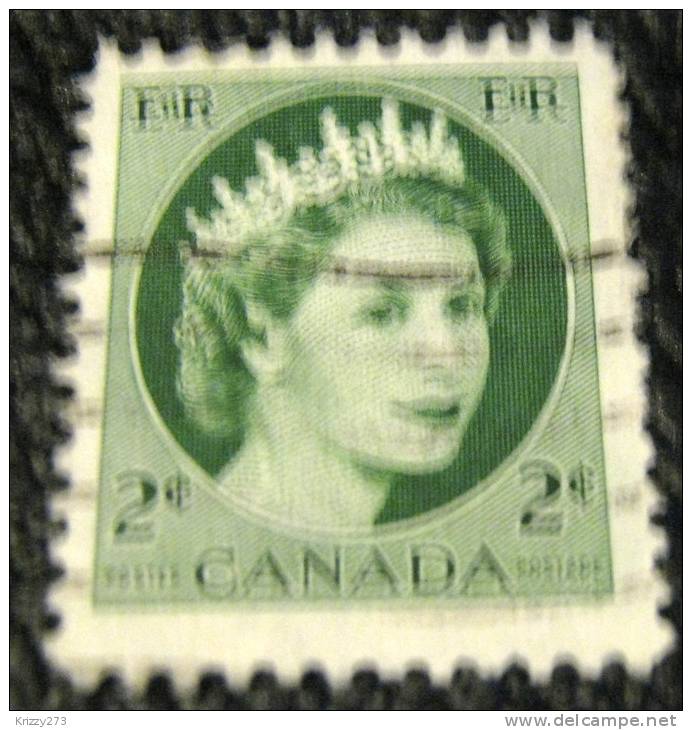 Canada 1954 Queen Elizabeth II 2c - Used - Oblitérés