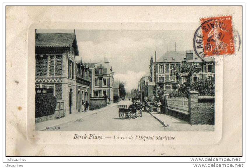 Berck Plage,rue De L´hopital Maritime Cpa Bon état - Berck