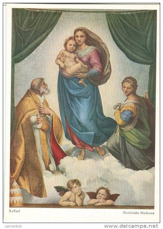 Raffael, Sixtinische Madonna, Unused Postcard [10785] - Paintings