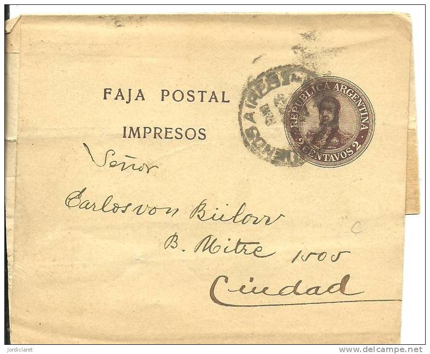 FAJA REVISTA - Postal Stationery