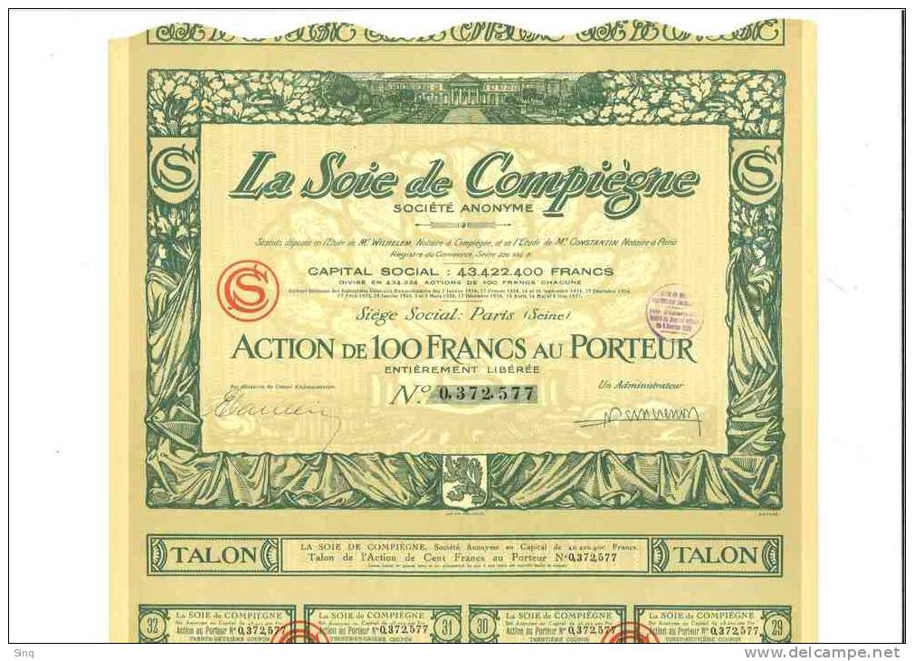 La Soie De Compiègne 3 Février 1928 - Altri & Non Classificati