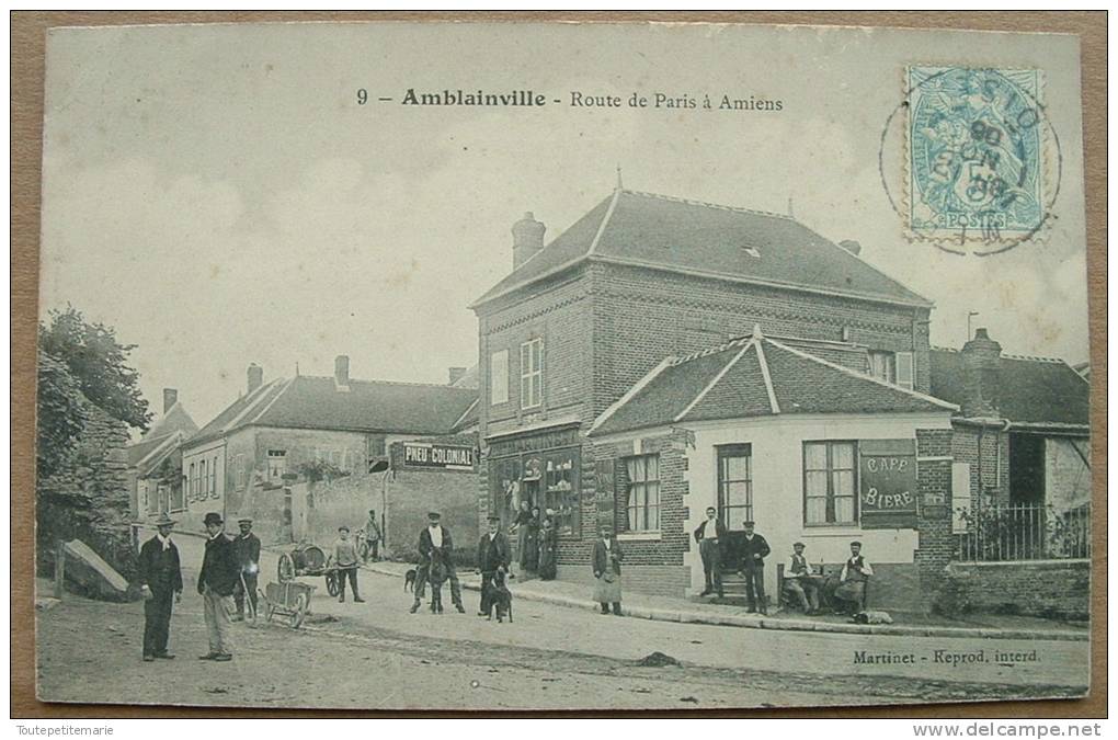 Amblainville - Route De Paris à Amiens - Autres & Non Classés