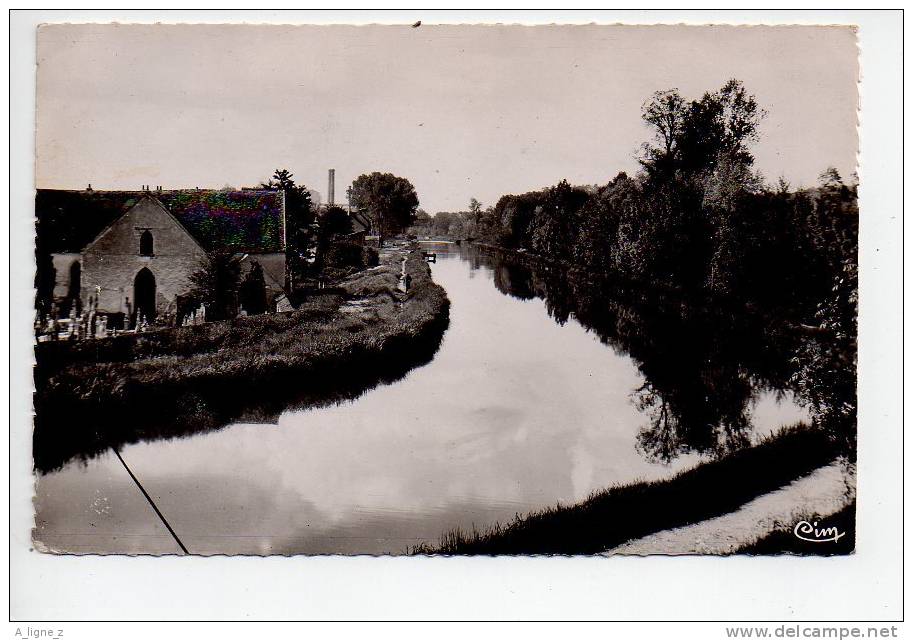 Ref 77 -  CPSM 77 Bagneaux Sur Loing Vue Du Canal - Bagneaux Sur Loing