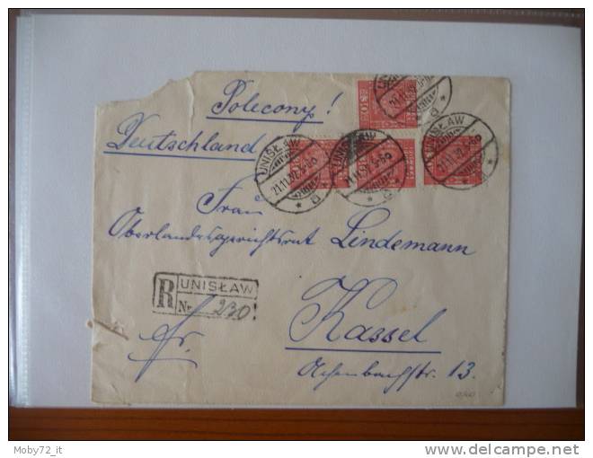 Polonia - 1932 - Raccomandata - Mi N. 277 - Lettres & Documents