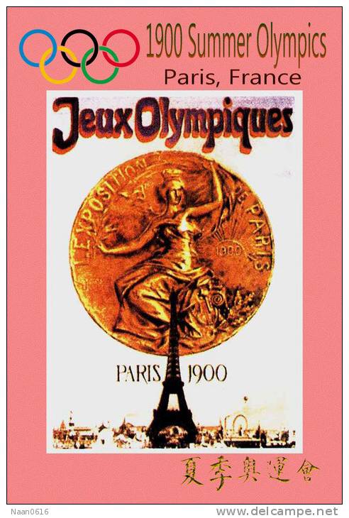 (NZ19-021 )   Eiffel , 1900 Paris  , Olympic Games , Postal Stationery-Postsache F - Ete 1900: Paris