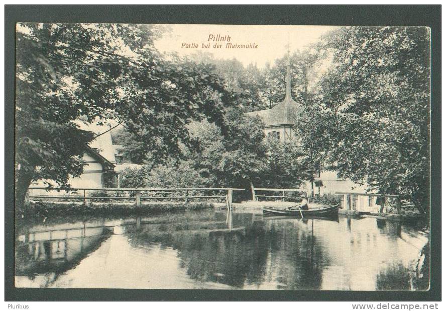 GERMANY  DEUTSCHLAND  PILLNITZ  PARTIE BEI DER MEIXMÜHLE , OLD POSTCARD - Pillnitz