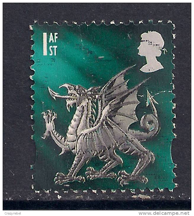 WALES GB 1999 - 02 QE2 1 St CLASS DEFINITIVE USED STAMP SG W84. ( B773 ) - Wales