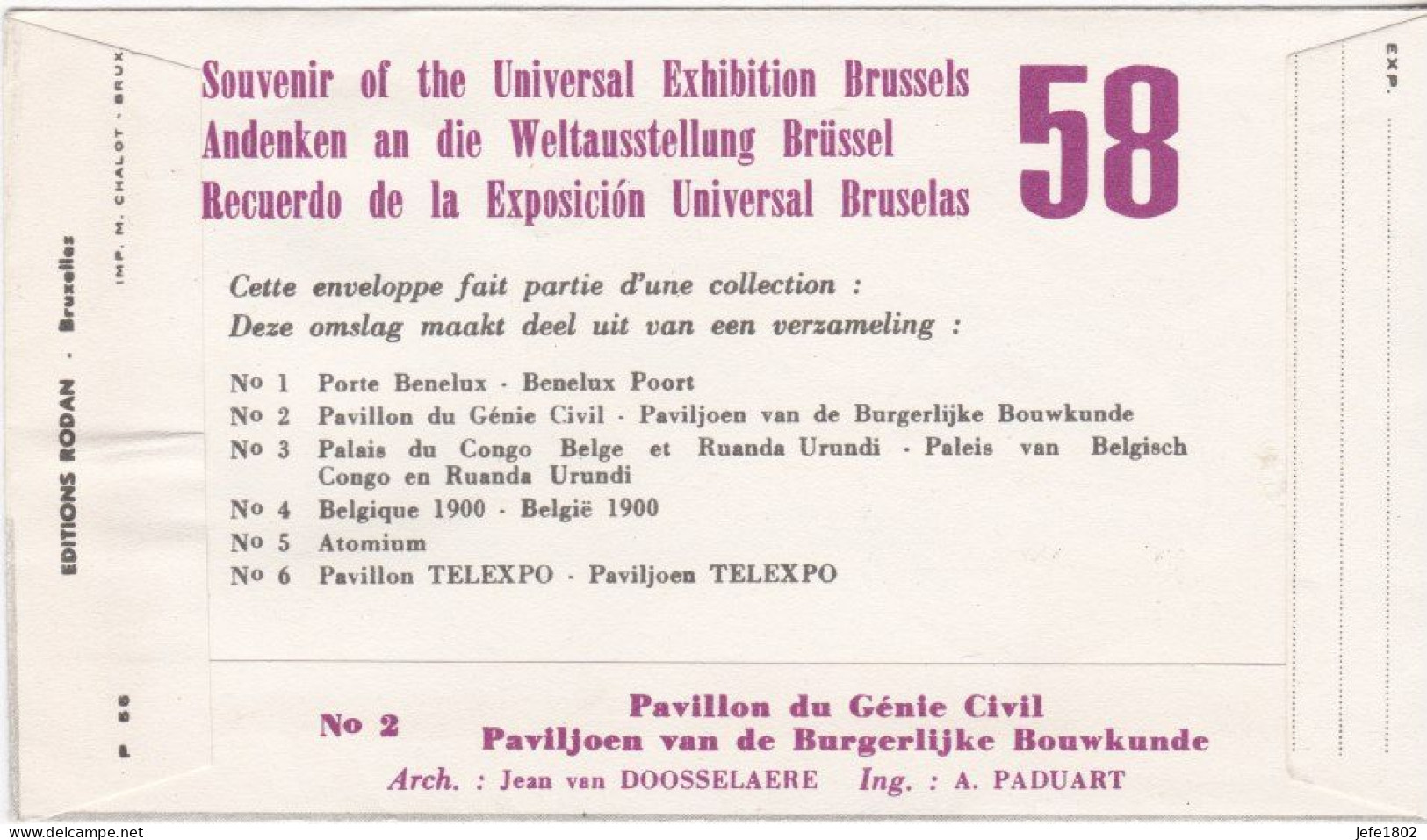 World Exhibition - EXPO 58 - Brussels Belgium - TELEXPO - 1958 – Brussel (België)