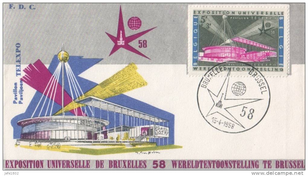 World Exhibition - EXPO 58 - Brussels Belgium - TELEXPO - 1958 – Brussel (België)