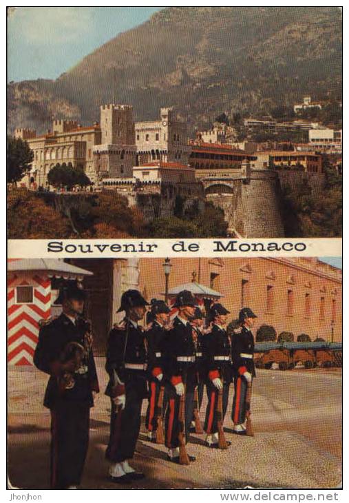 Monaco-Postcard 1972-Royal Guard - Palais Princier