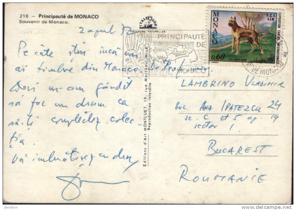 Monaco-Postcard 1972-Royal Guard - Palais Princier