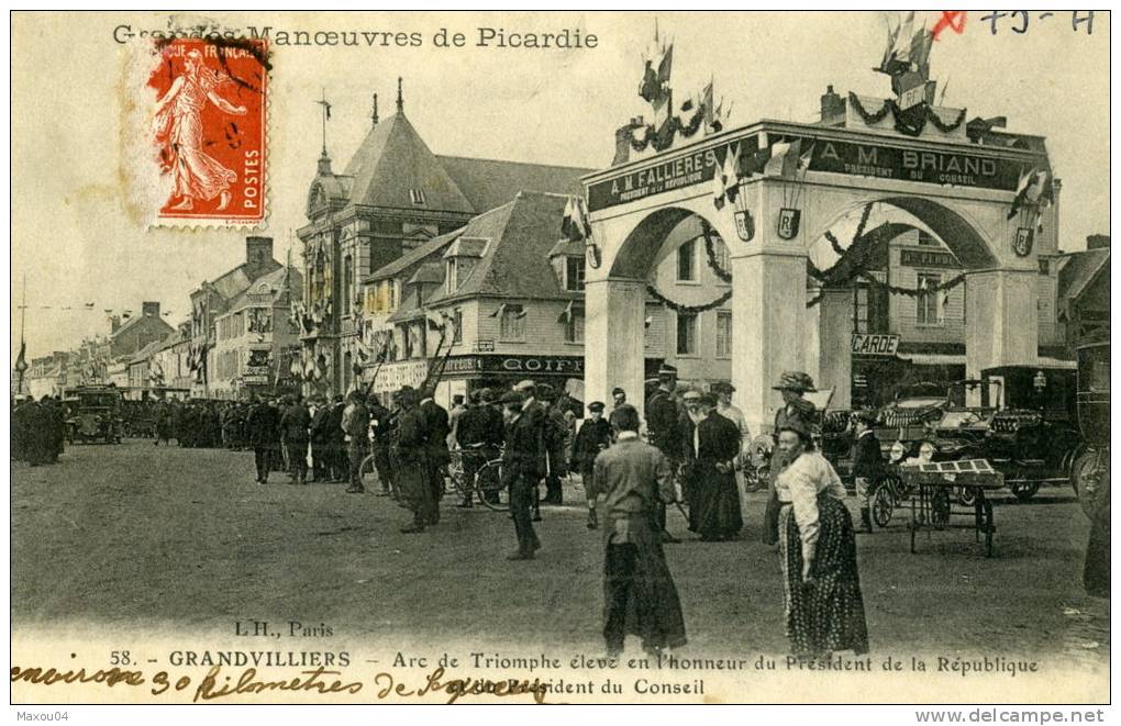 Oise - Grandvilliers - Arc De Triomphe Pour Le Président De La République - Aristide Briand - Grandvilliers