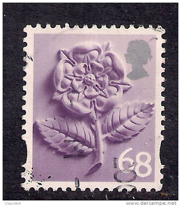 GB 2003 - 11 QE2 68p Definitive Tudor Rose Used SG EN 16 ( D439 ) - Angleterre