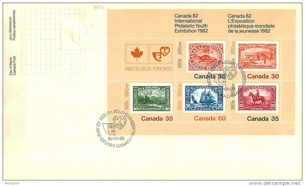 Canada 82, Souvenir Sheet  Sc 913a - 1981-1990