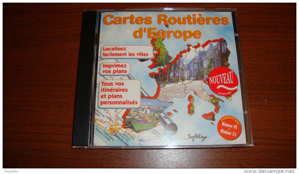 Cartes Routières D' Europe Softkey Sur Cd-Rom - Encyclopedieën