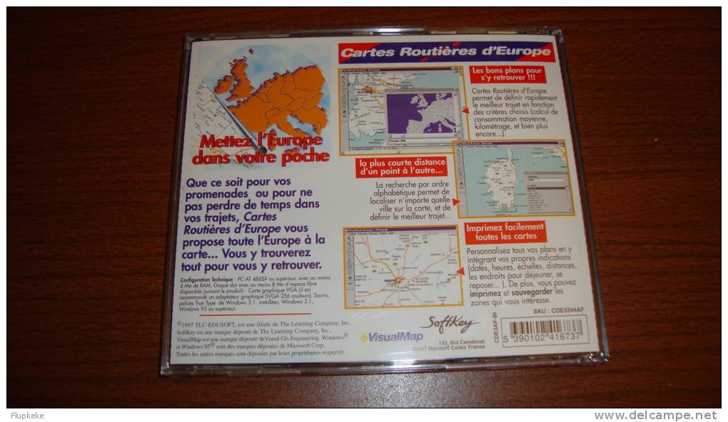 Cartes Routières D' Europe Softkey Sur Cd-Rom - Encyclopaedia