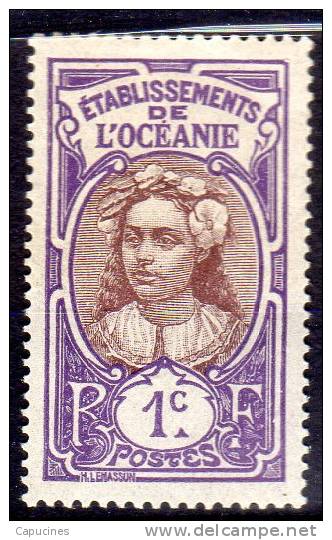 OCEANIE - 1913-15: Tahitienne (N° 21*) - Neufs