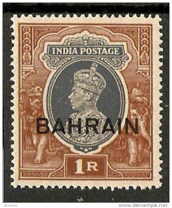 BAHRAIN 1940 1R SG 32 VERY LIGHTLY MOUNTED MINT Cat £8.50 - Bahrain (...-1965)