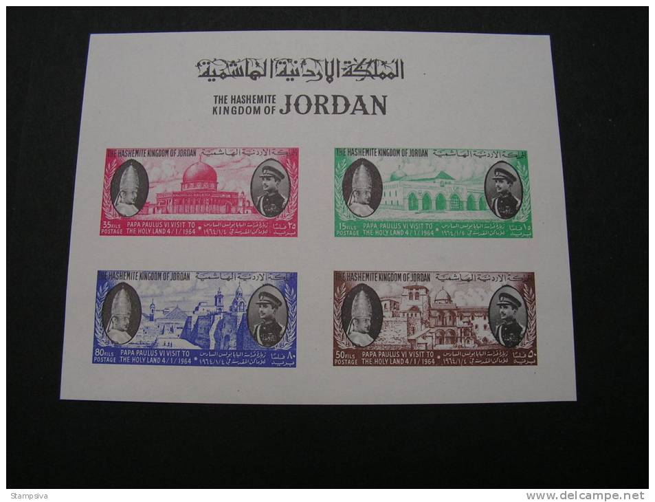 == Jordanien , 1965  Bl. 8  ** MNH  €  26,00 - Jordanie