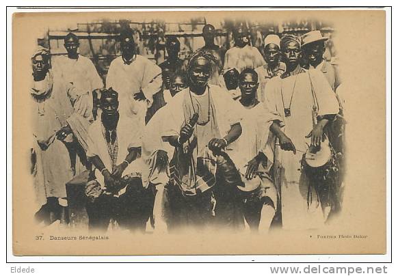 Senegal 37 Danseurs Senegalais Fortier Dos Non Divisé - Sénégal