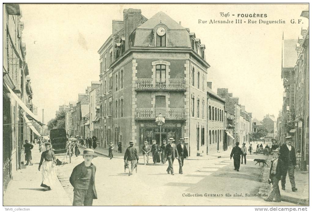 FOUGERES - Rue Alexandre III - Rue Duguesclin - Fougeres