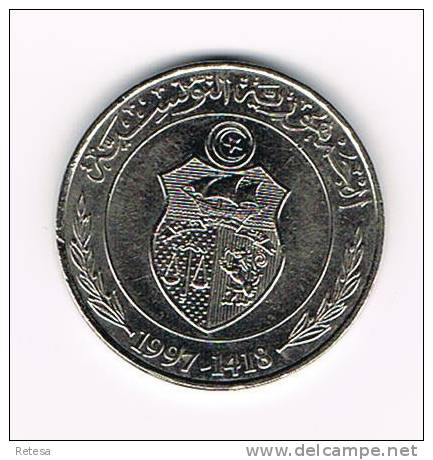 ** TUNESIE 1 DINAR  1997  F.O.A. - Tunisia