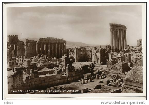 Baalbeck   Les Temples De Bacchus Et Jupiter  Photo Sport Rue Weygand Beyrouth No 89 - Libano