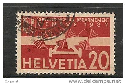 SWITZERLAND - AIR MAIL  - 1932  Yvert # A17 - USED - Oblitérés