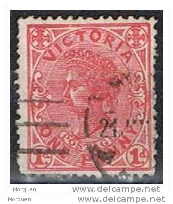 Lote 5 Sellos VICTORIA, Colonia Inglesa, Yvert Num 36, 85, 85a, 104, 128 º - Used Stamps