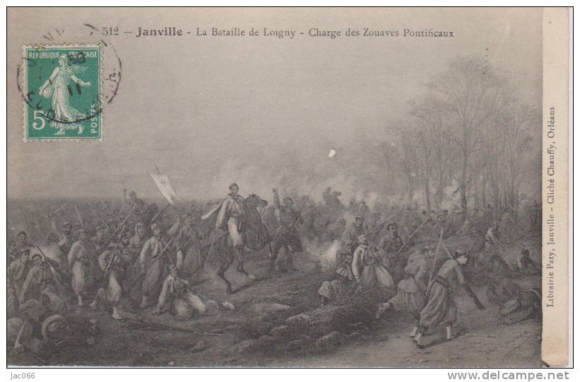 JANVILLE   La Bataille De Loigny   Charge Des Zouaves Pontificaux - Other & Unclassified