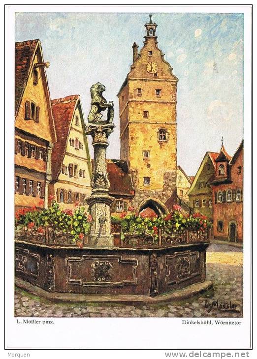 4690. Postal DINKELSBÜHL (Bayern) Alemania. Wornitztor - Dinkelsbuehl