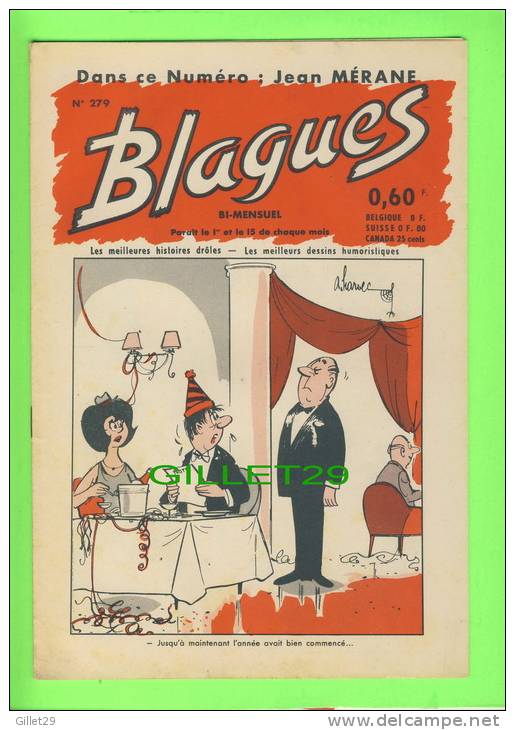 REVUE, BLAGUES No 279 - JEAN MÉRANE, SACRÉES FEMMES ! - ÉDITIONS ROUFF, 1966 - 16 PAGES - - Humour