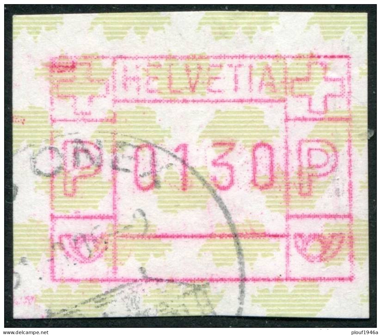 Pays : 453,3 (Suisse)            Yvert Et Tellier N° :  Automate 15 (o) - Automatic Stamps