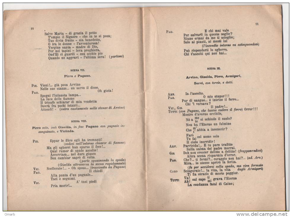 Lib076 I Lombardi Alla Prima Crociata, Dramma Lirico, Solera, Musiche Verdi, Ed. Ricordi, Opera, Teatro, Theatre, 1942 - Théâtre