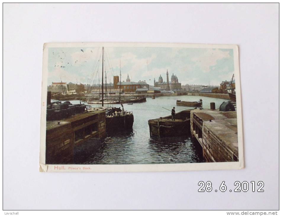 Hull. - Prince´s Dock. (7 - 10 - 1909) - Hull