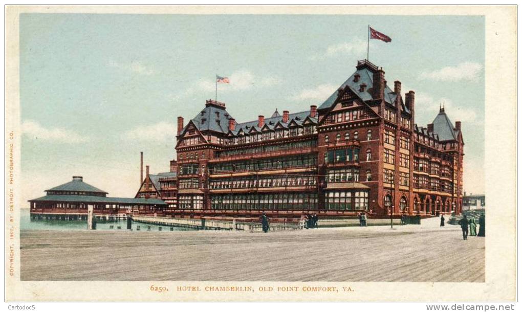 Hotel Chamberlin Old Point Comfort  VA.  Cpa - Detroit