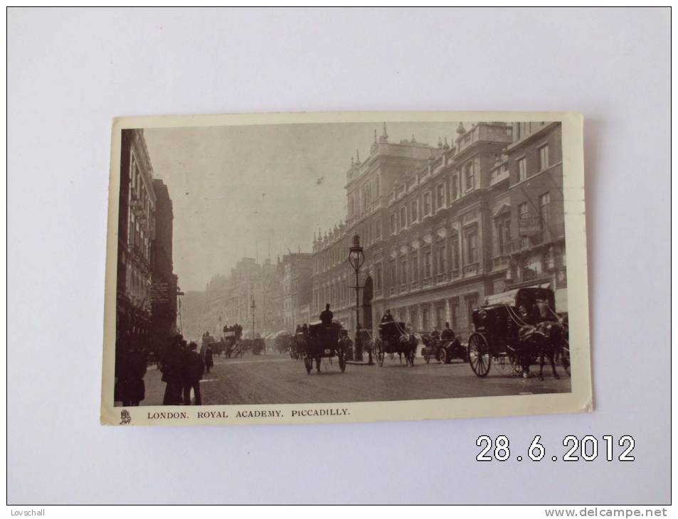 London. - Royal Academy,Picadilly. (7 - 6 - 1907) - Piccadilly Circus