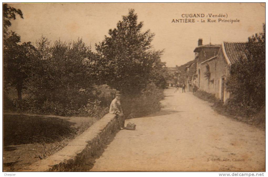 CPA Vendée  Cugand Antière La Rue Principale En 1932   (ca 524) - Altri & Non Classificati