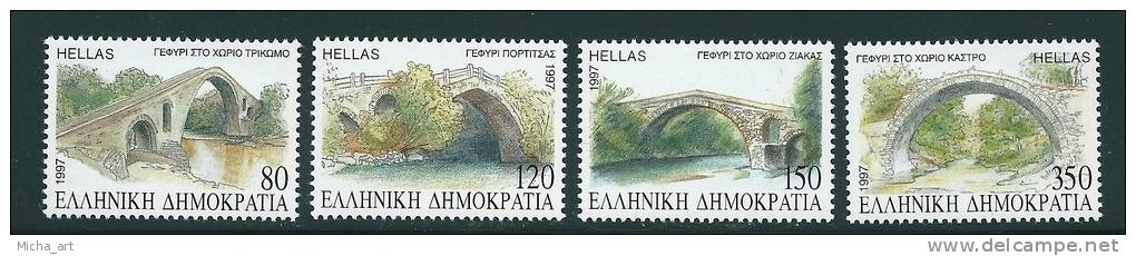 Greece 1997 Bridges Of Macedonia Set MNH S0840 - Neufs