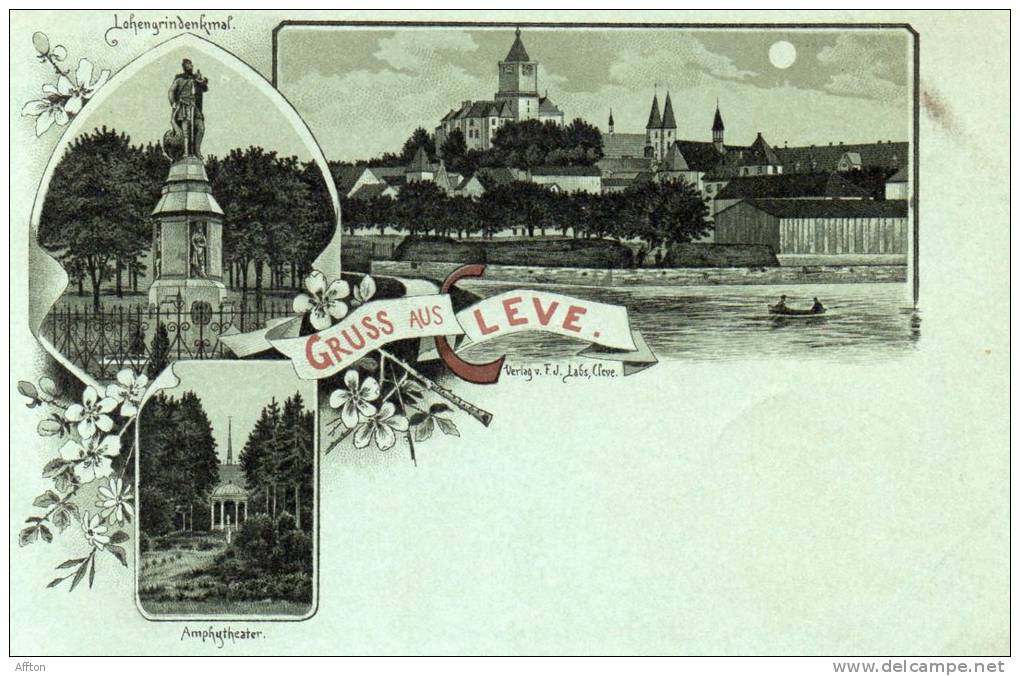 Gruss Aus Cleve 1898 Postcard - Kleve