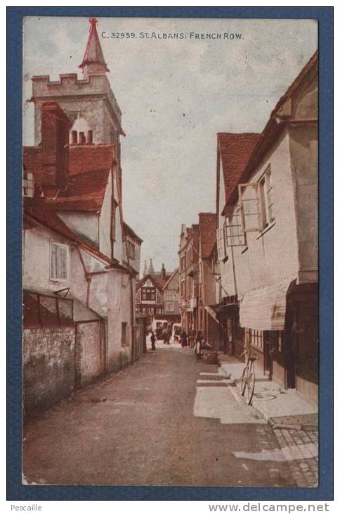 HERTFORDSHIRE - CP ST ALBANS - FRENCH ROW - CELOSQUE SERIES - PHOTOCHROM C° LTD - 1925 - C.32959 - Hertfordshire