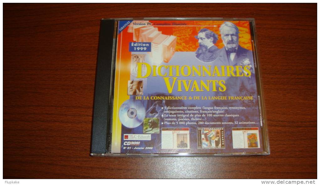 Dictionnaires Vivants De La Connaissance & De La Langue Française 1999 Édition Sur Cd-Rom - Encyclopedieën