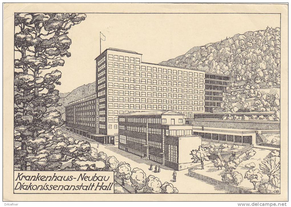 Karte Mit DR 465 EF, Poststempel: Calw 13.6.1932, AK: Schwäbisch Hall, Diakonissenkrankenhaus, Neubau - Gebraucht