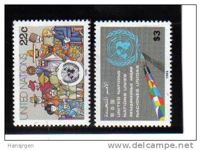 WIE539  UNO NEW YORK  1985  MICHL NR.  468/69  **  POSTFRISCH - Unused Stamps